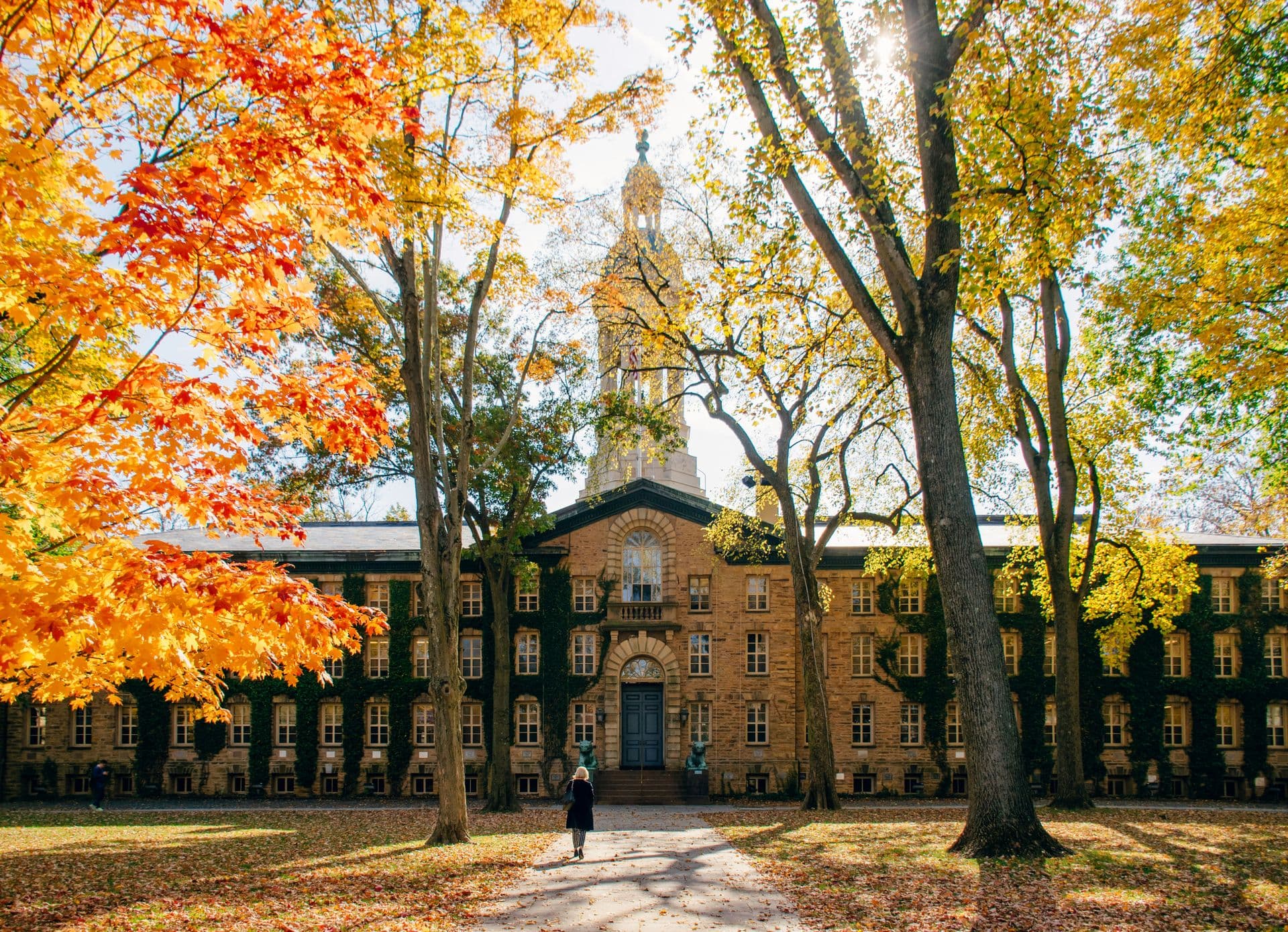 an old building resembling a university