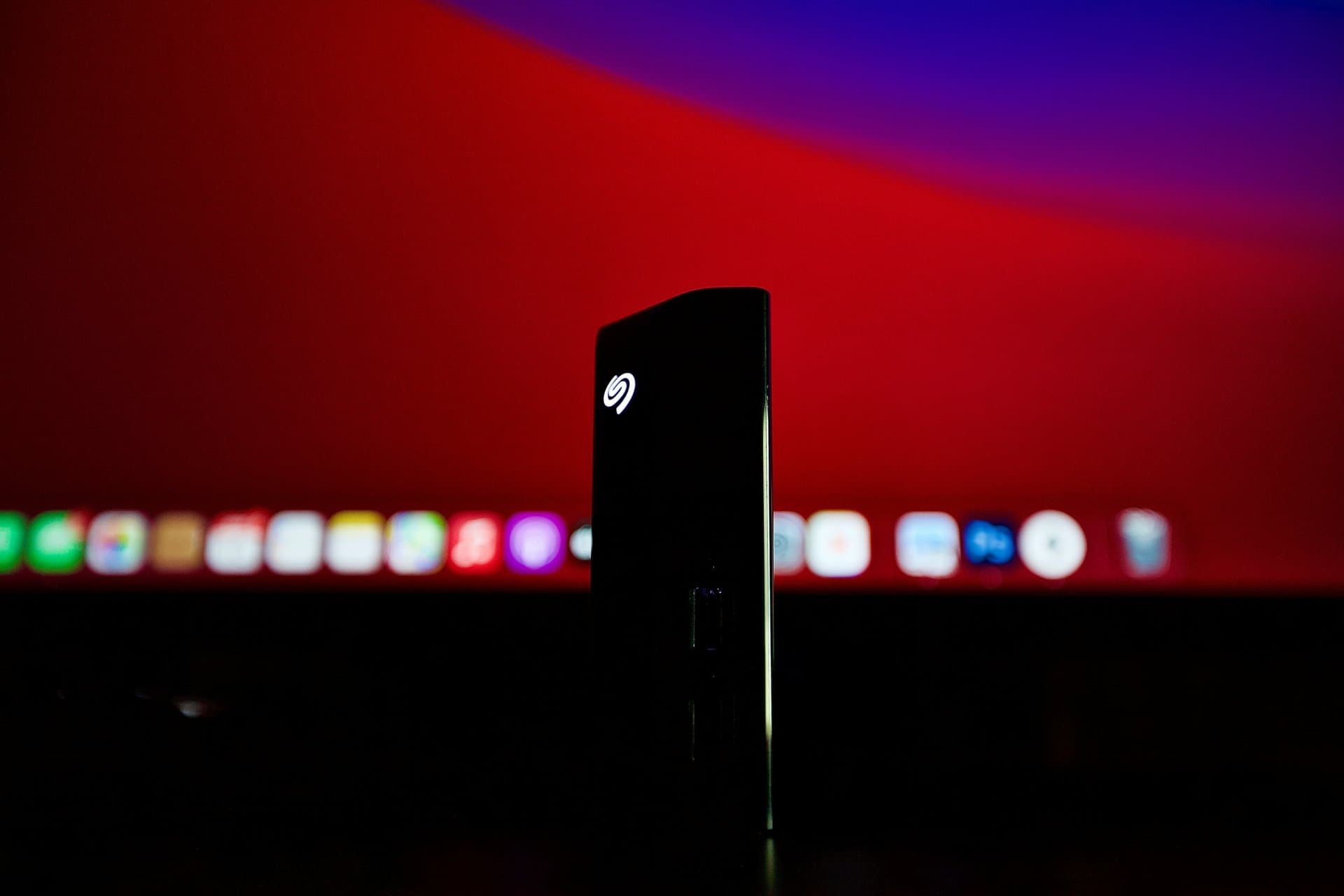 Seagate harddrive with logo