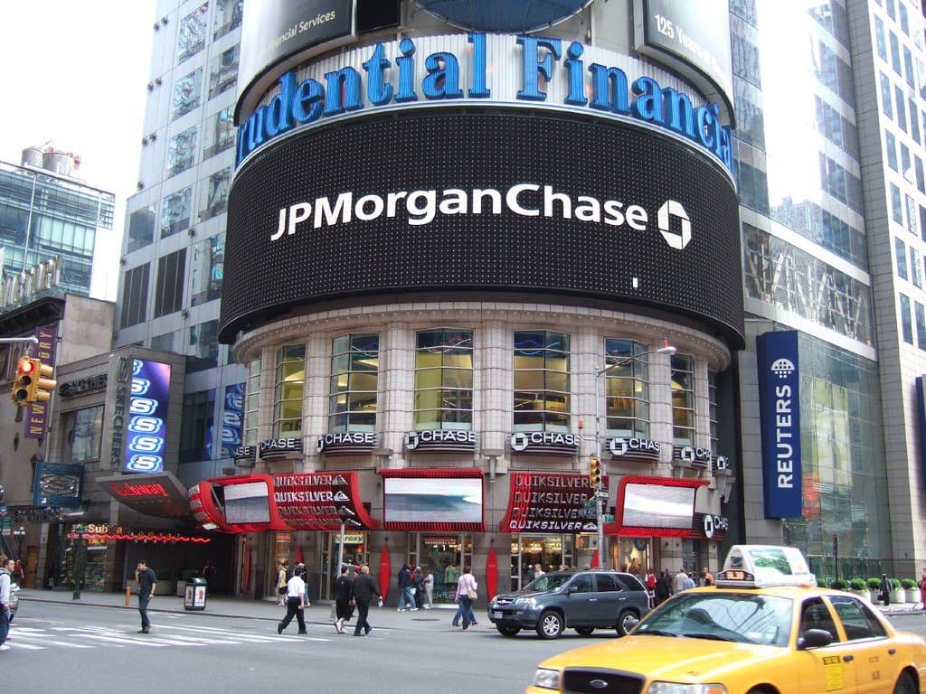 a building with billboards