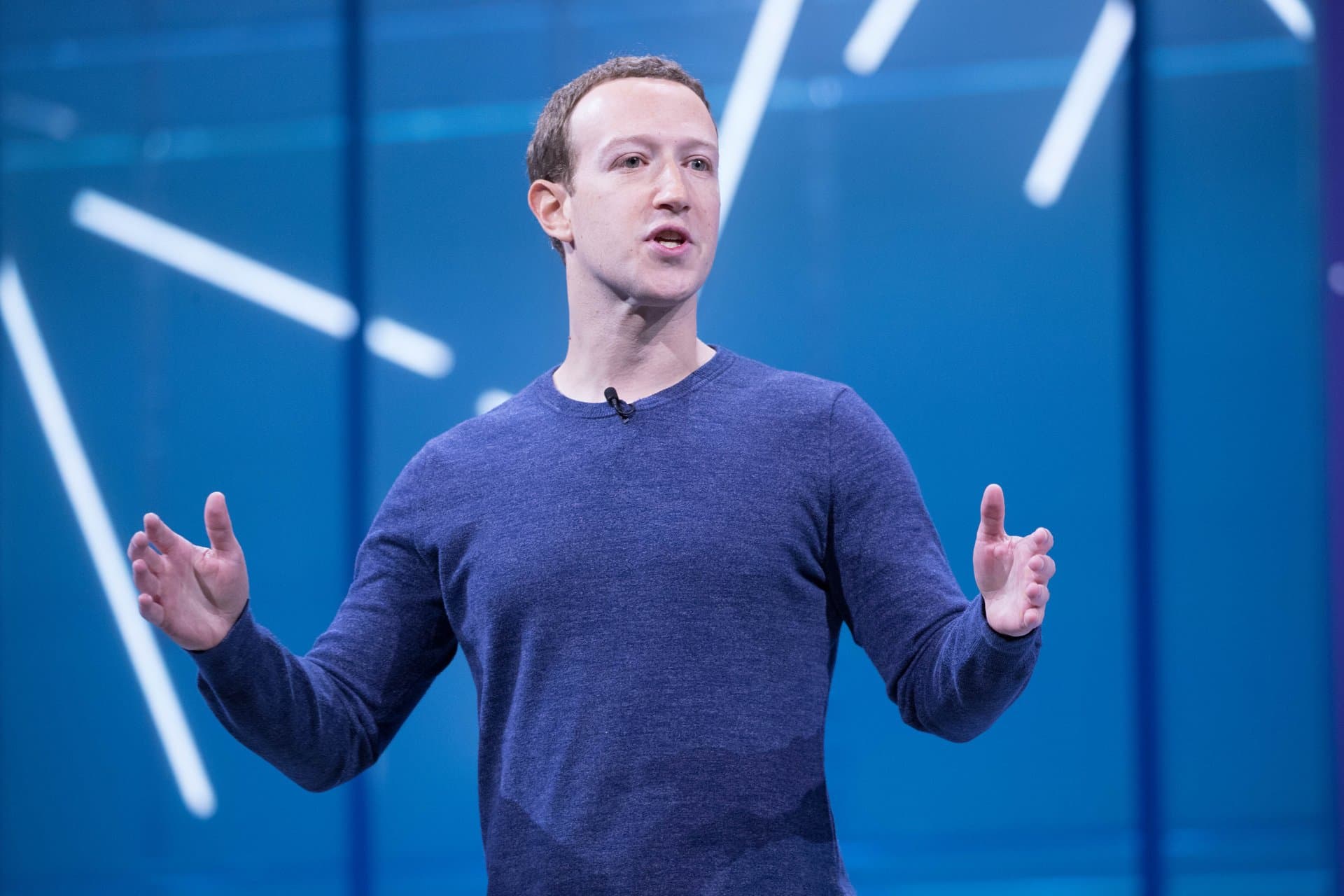 mark zuckerberg speaking at an event