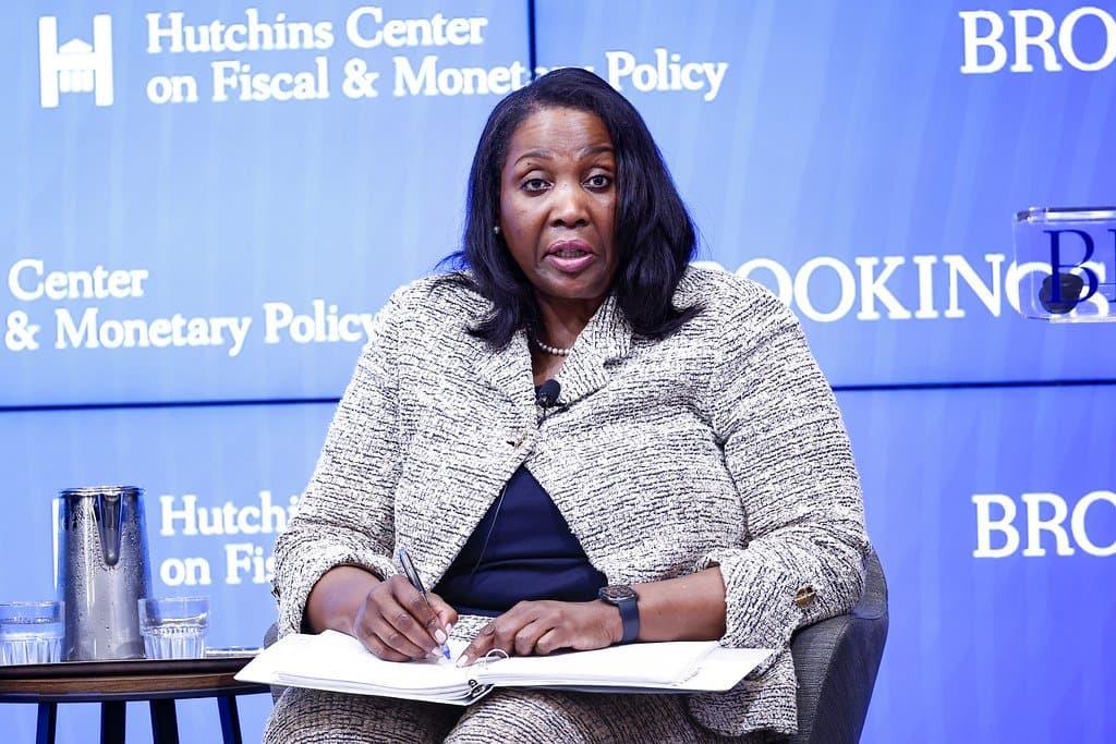 An african american woman at a public event