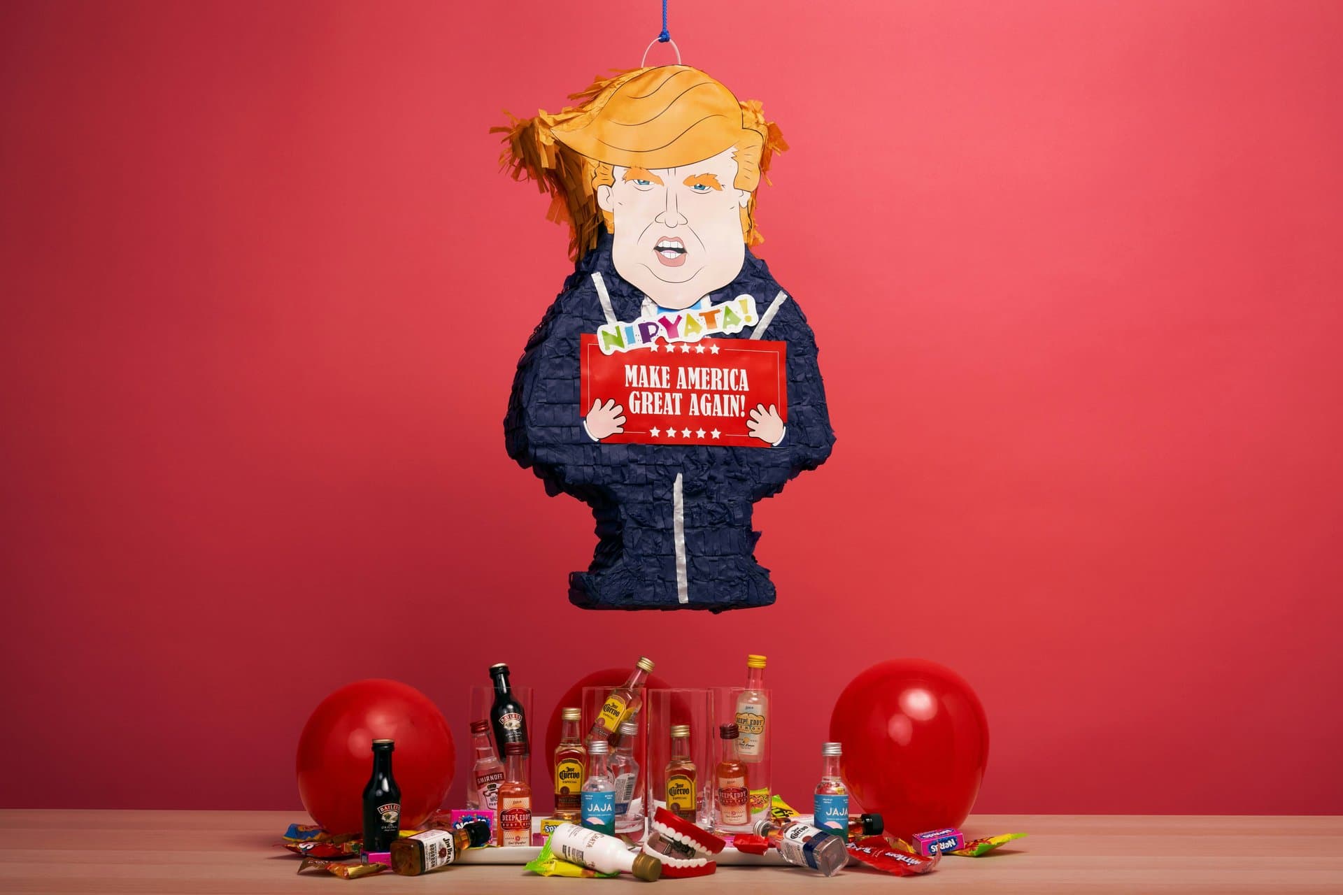 a pinata of donald trump