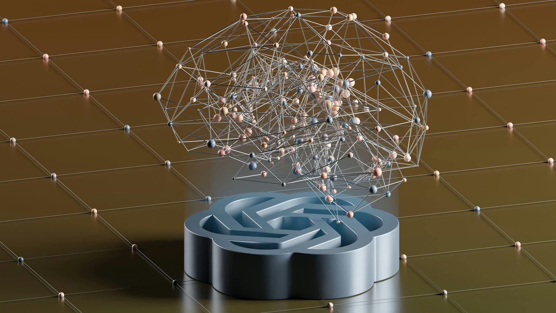 3d illustration of brain signals