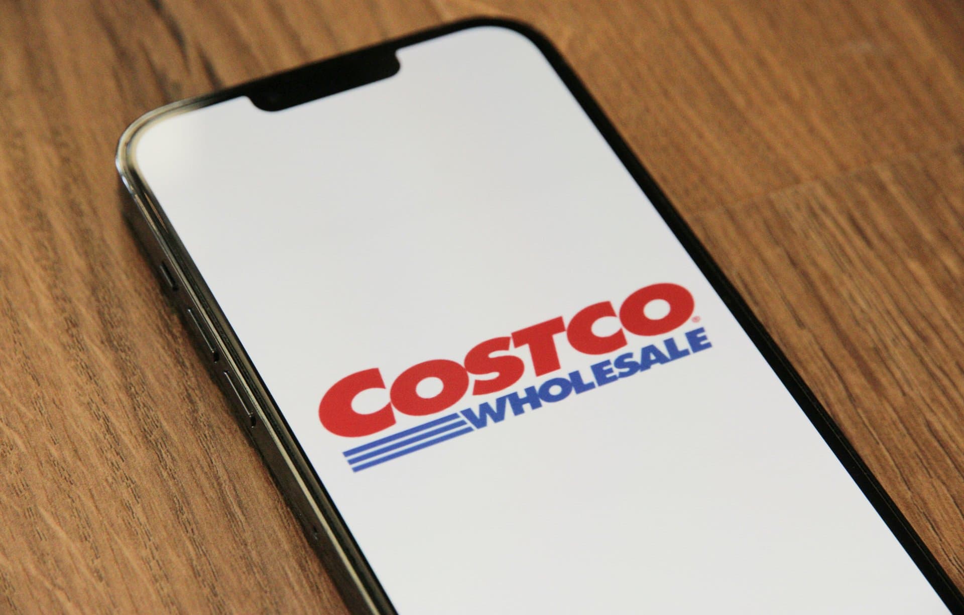 Costco logo on smartphone screen