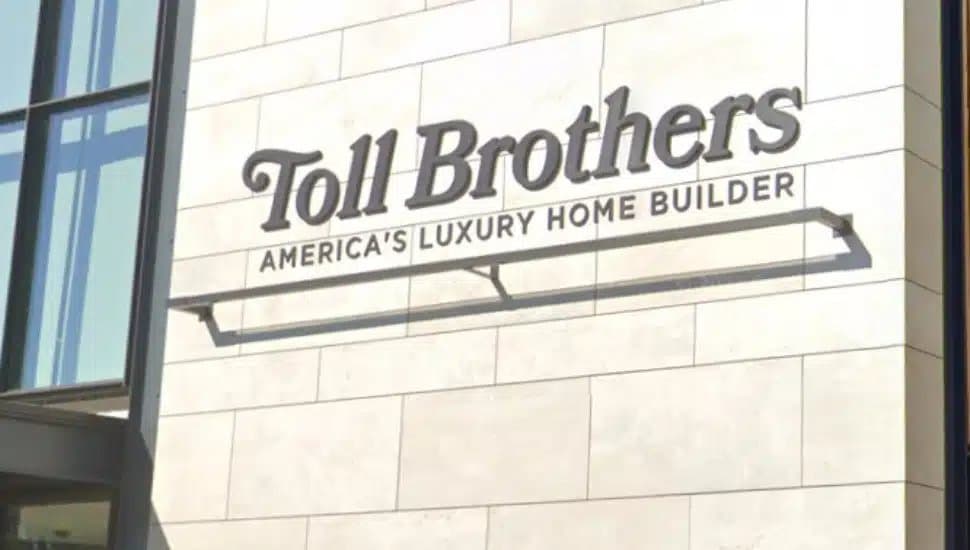 Toll Brothers logo with ad