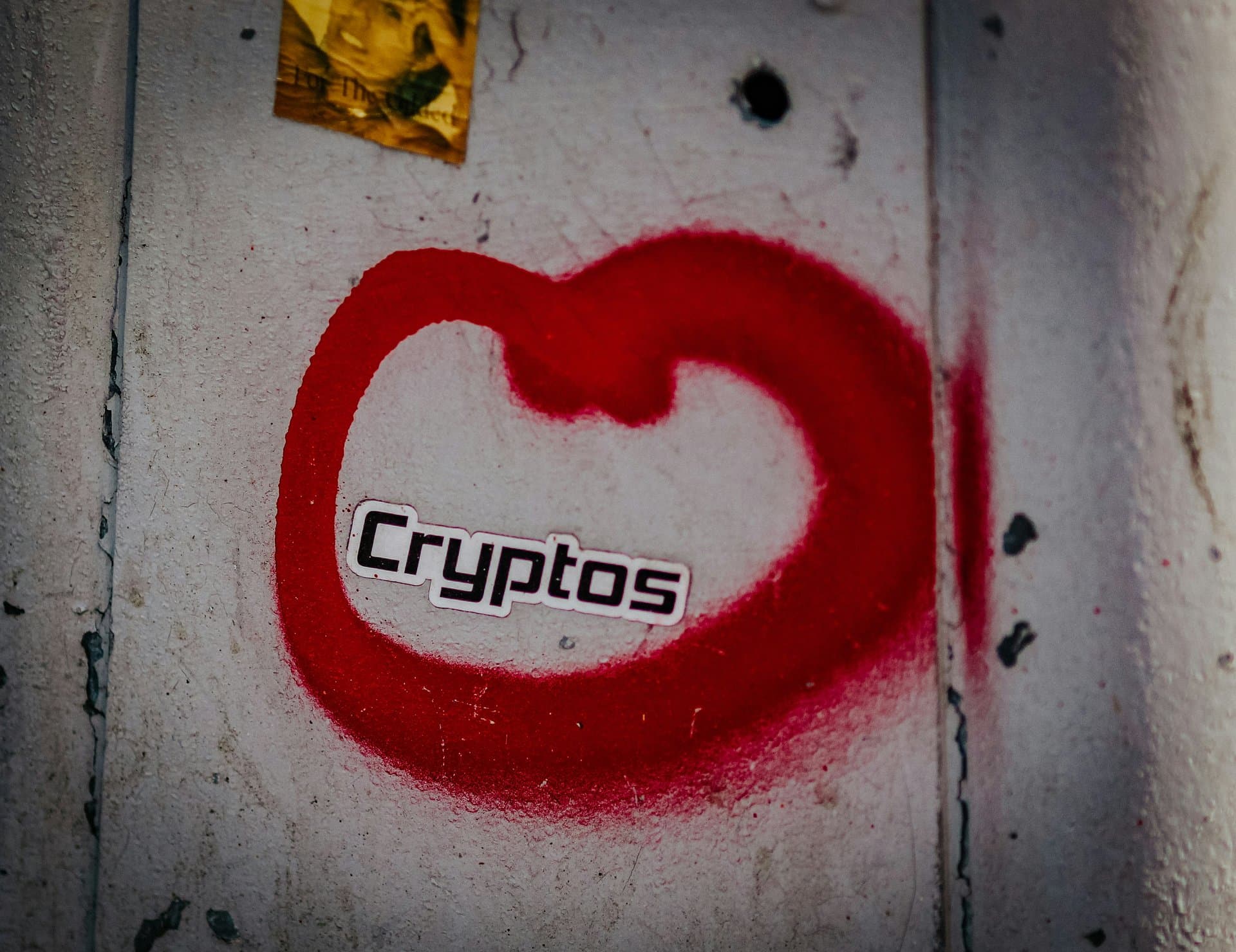 a graffiti of crypto