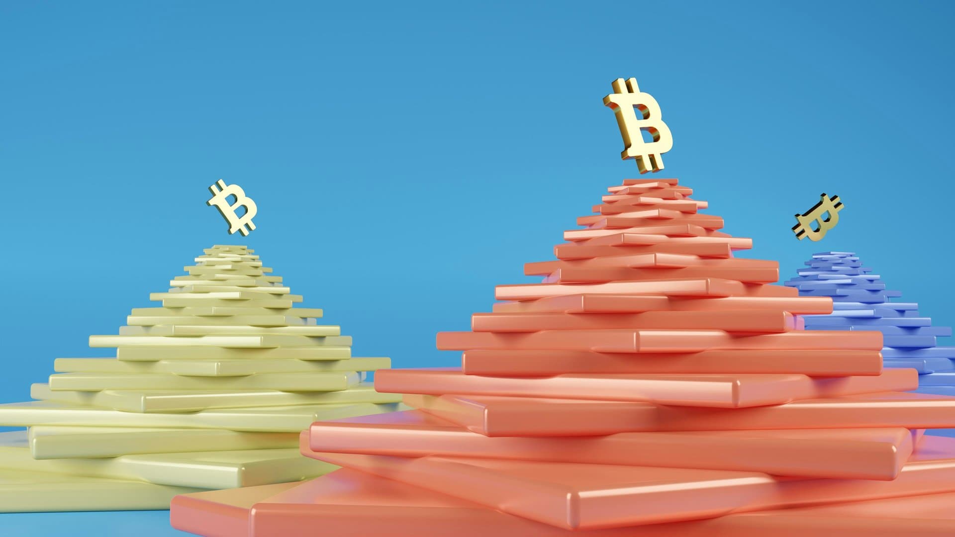 3d rendition of 3 pyramids