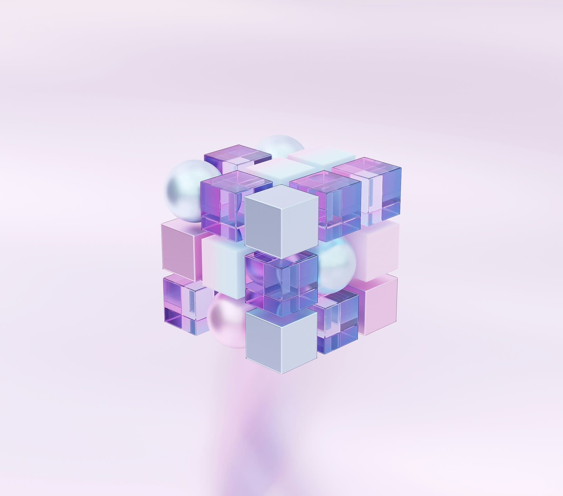 a 3d rendered cube illustration