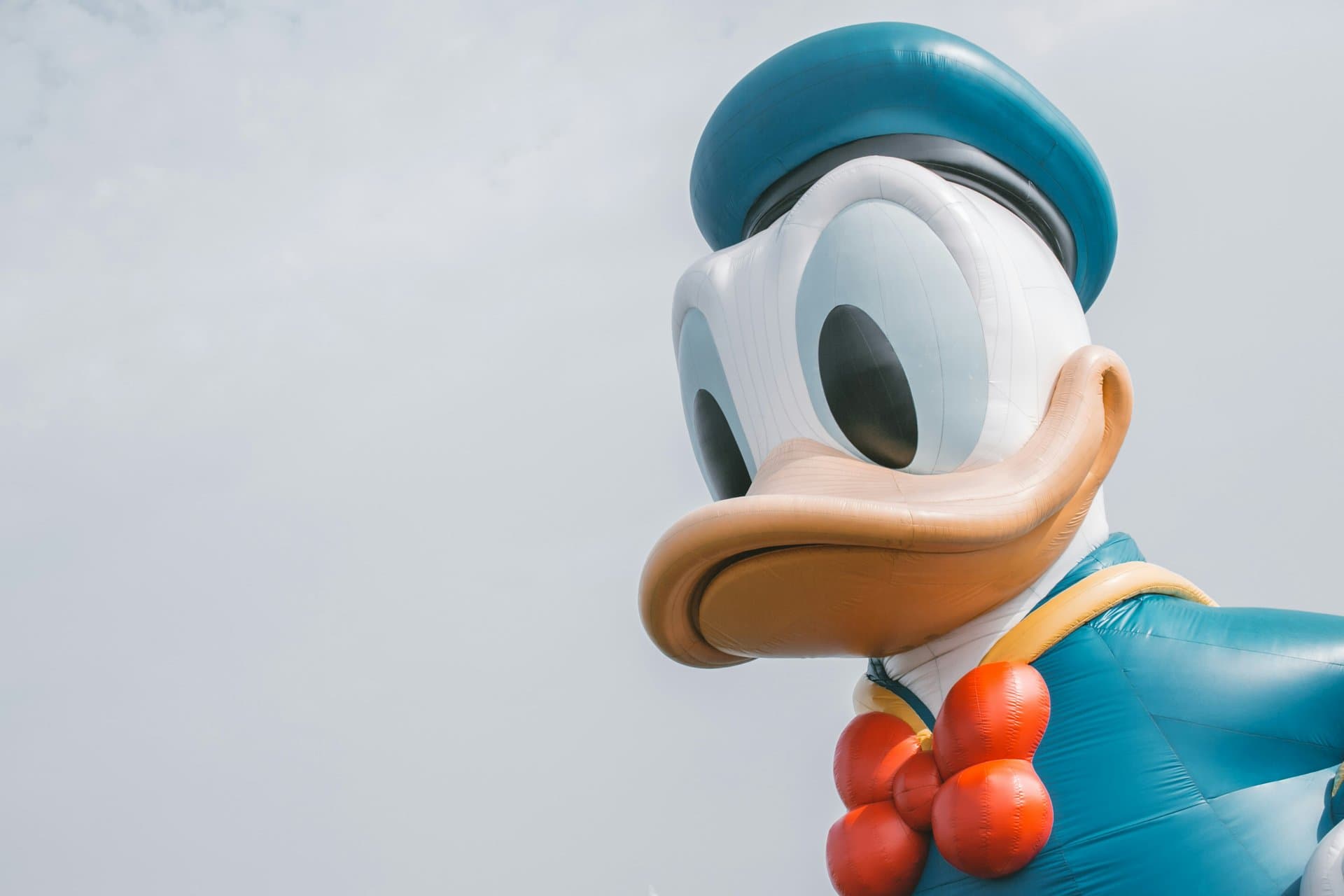 a big donald duck balloon