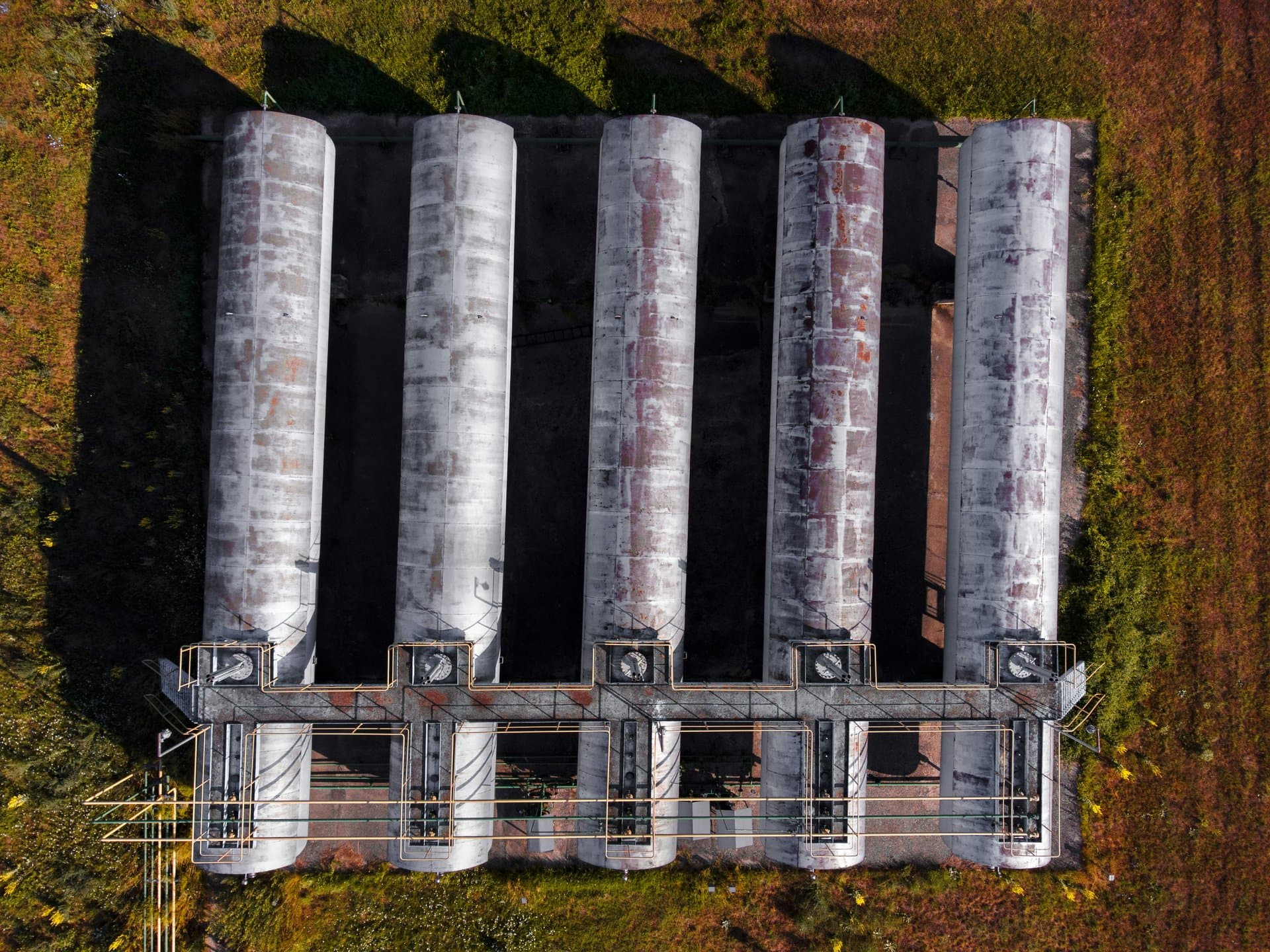 top view of thermal batteries