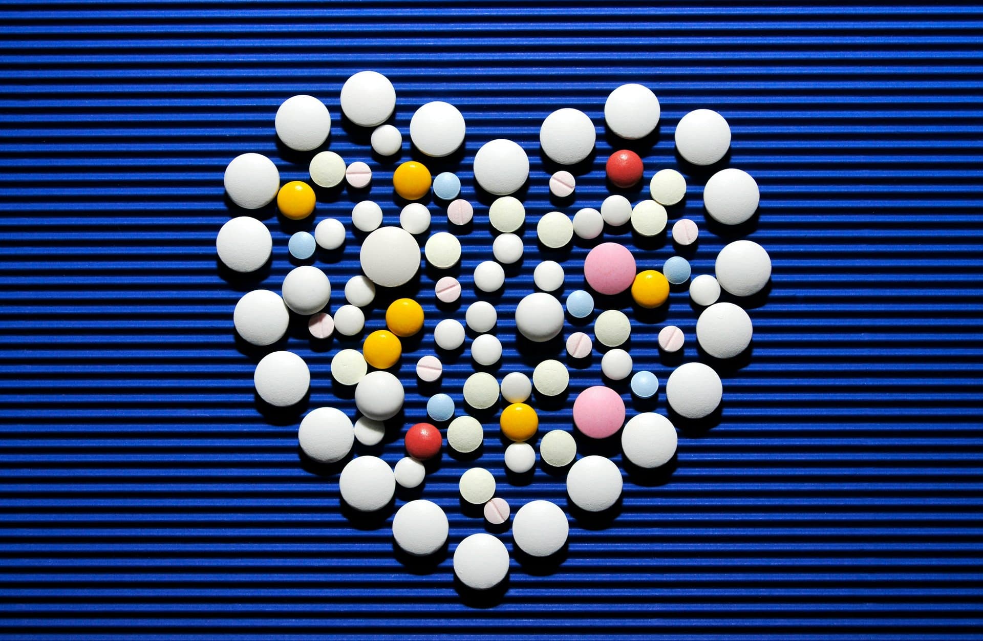 pills in a heart shape