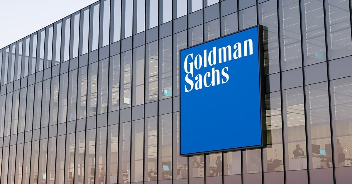 a building with goldman sachs written on it