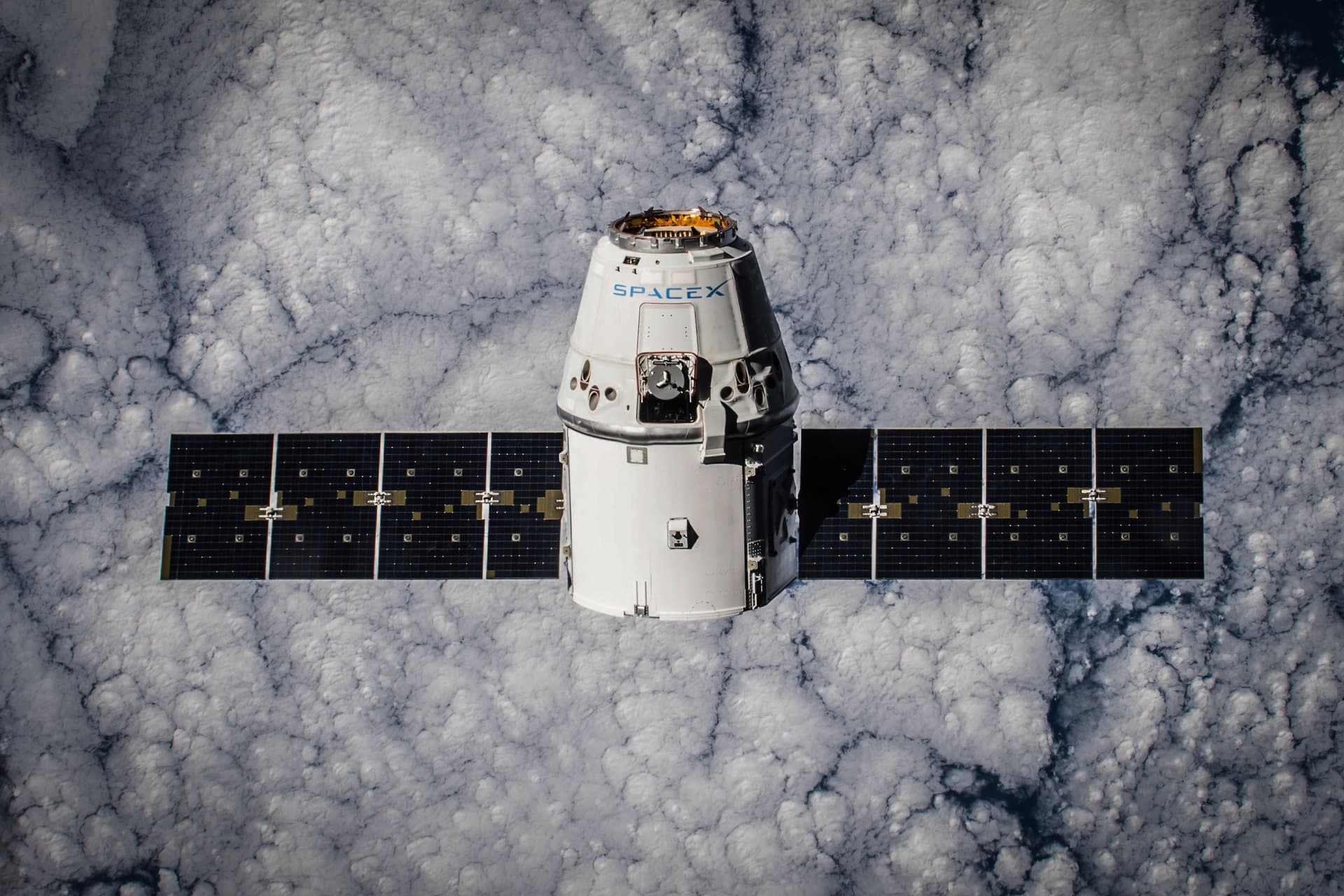 a spacecraft in space