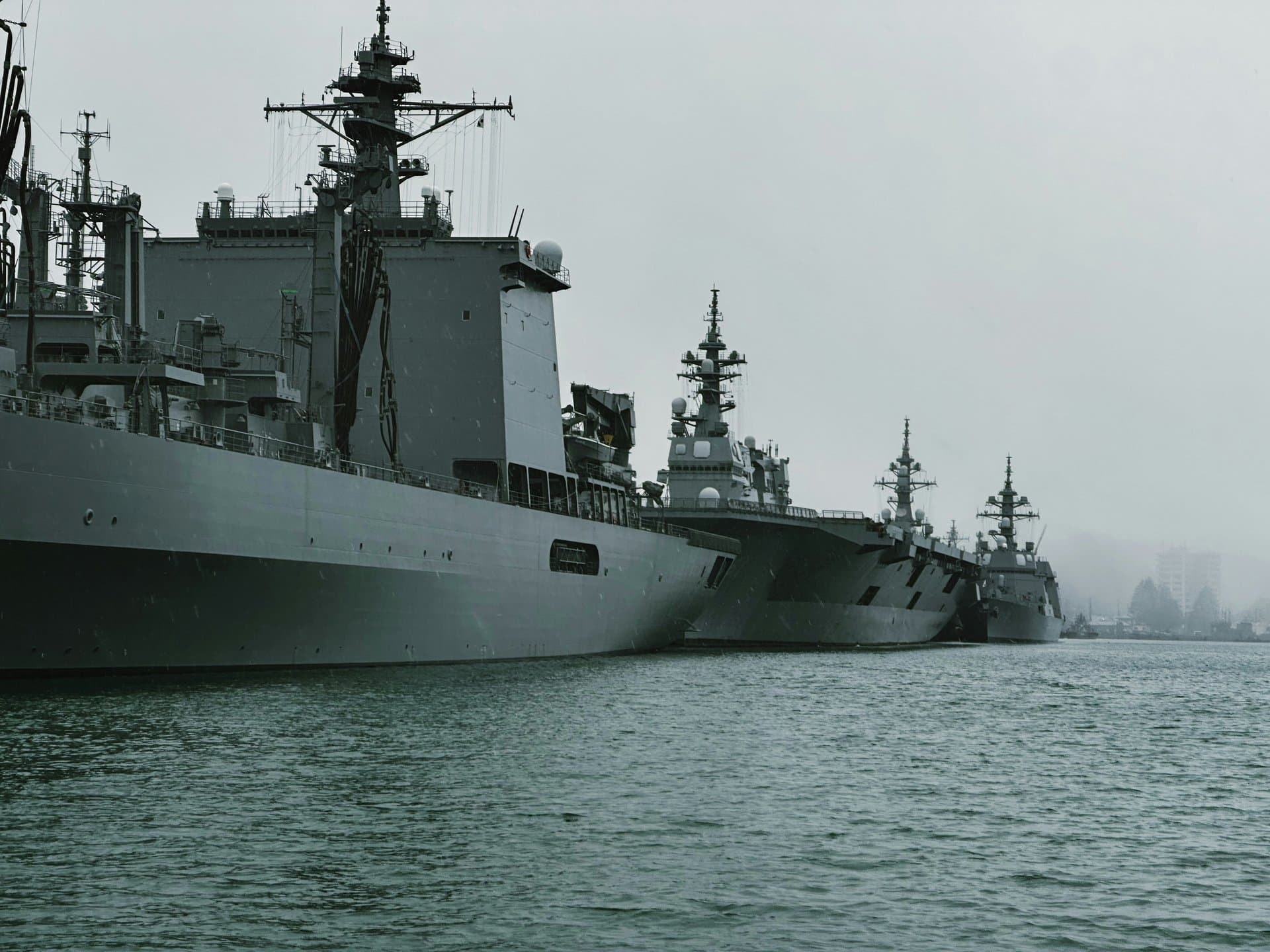 A ship in the waters