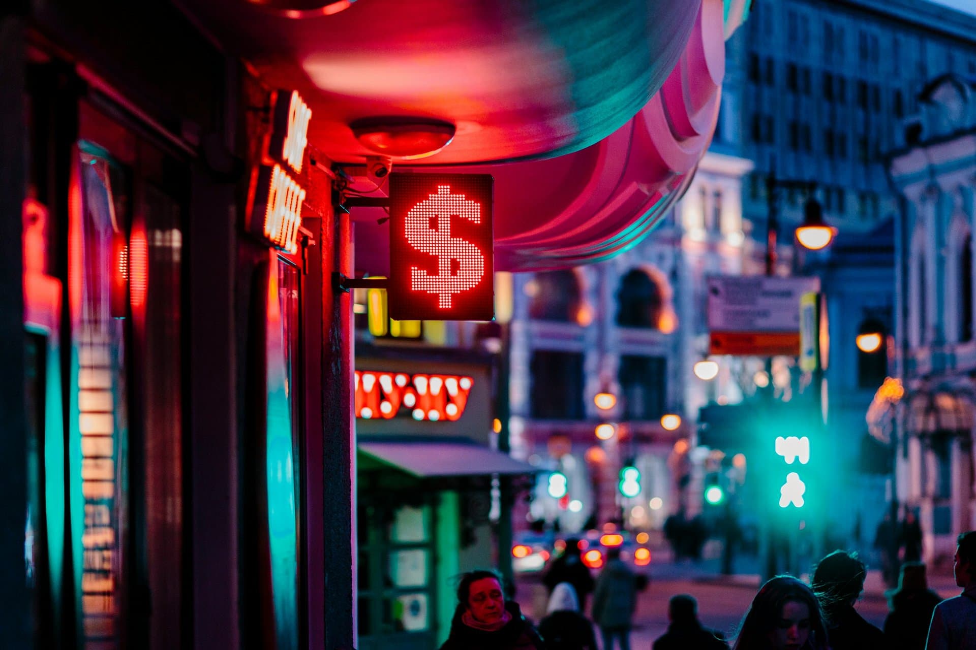 neon dollar signage