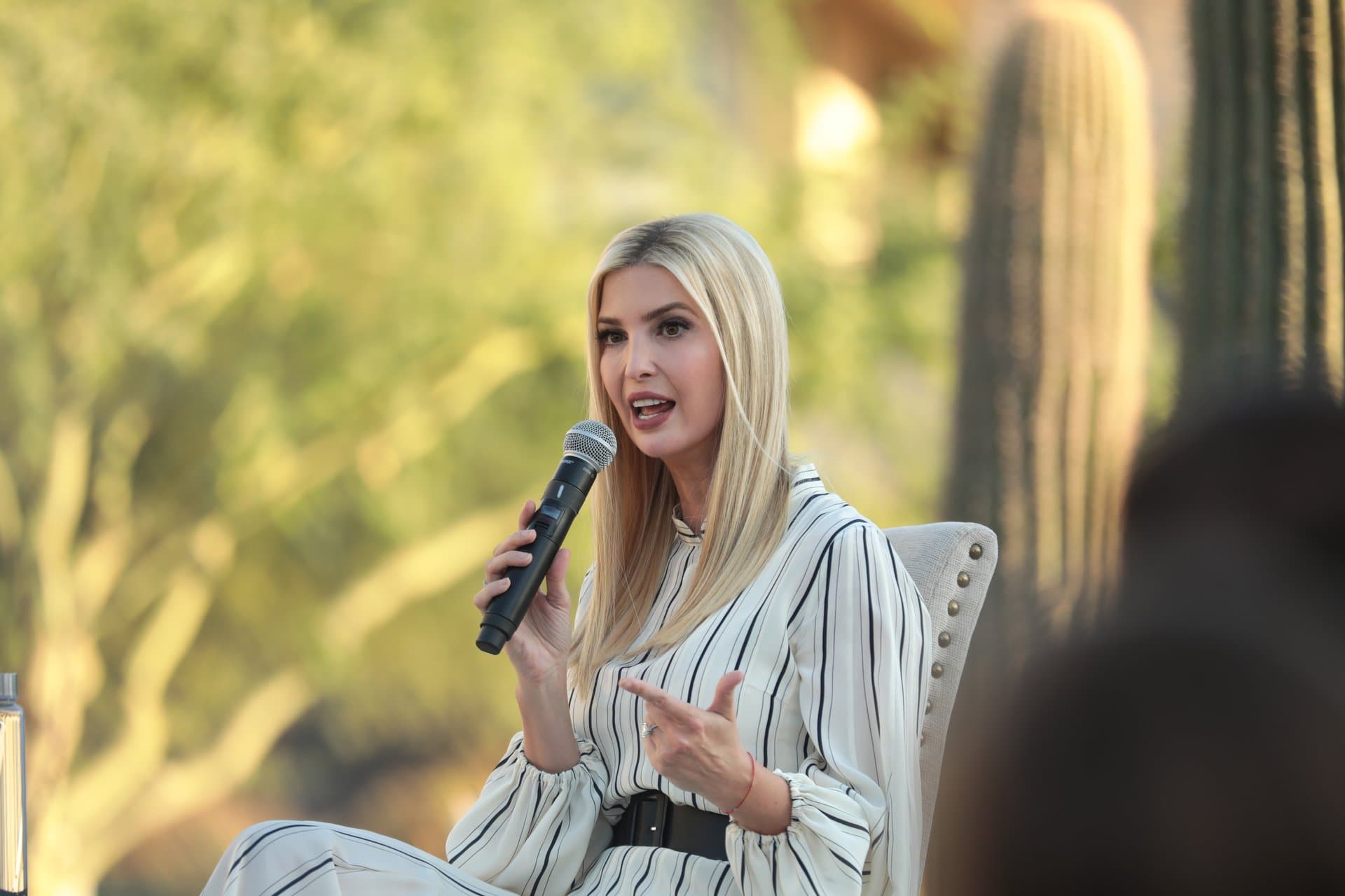 ivanka trump as a speaker on stage