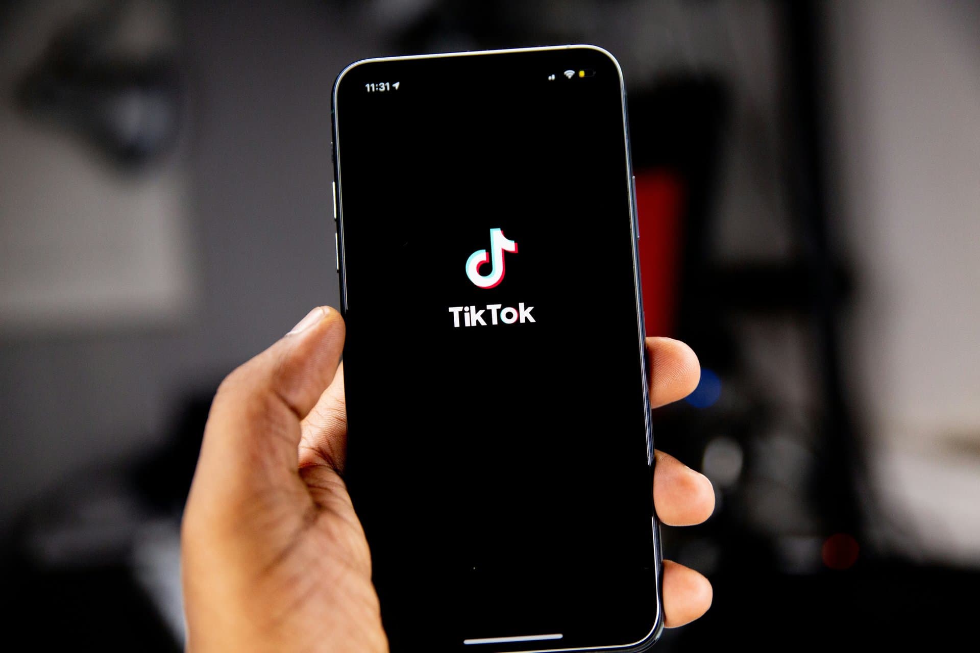 tiktok screen on a smartphone