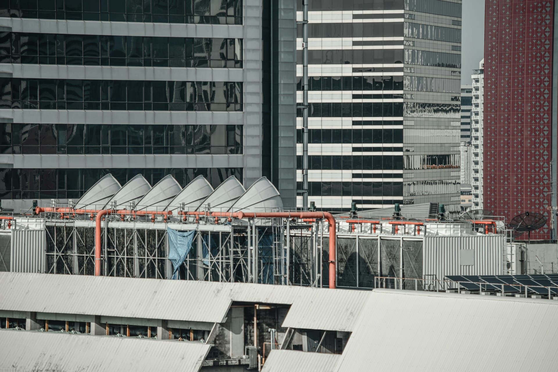 an HVAC system on a building