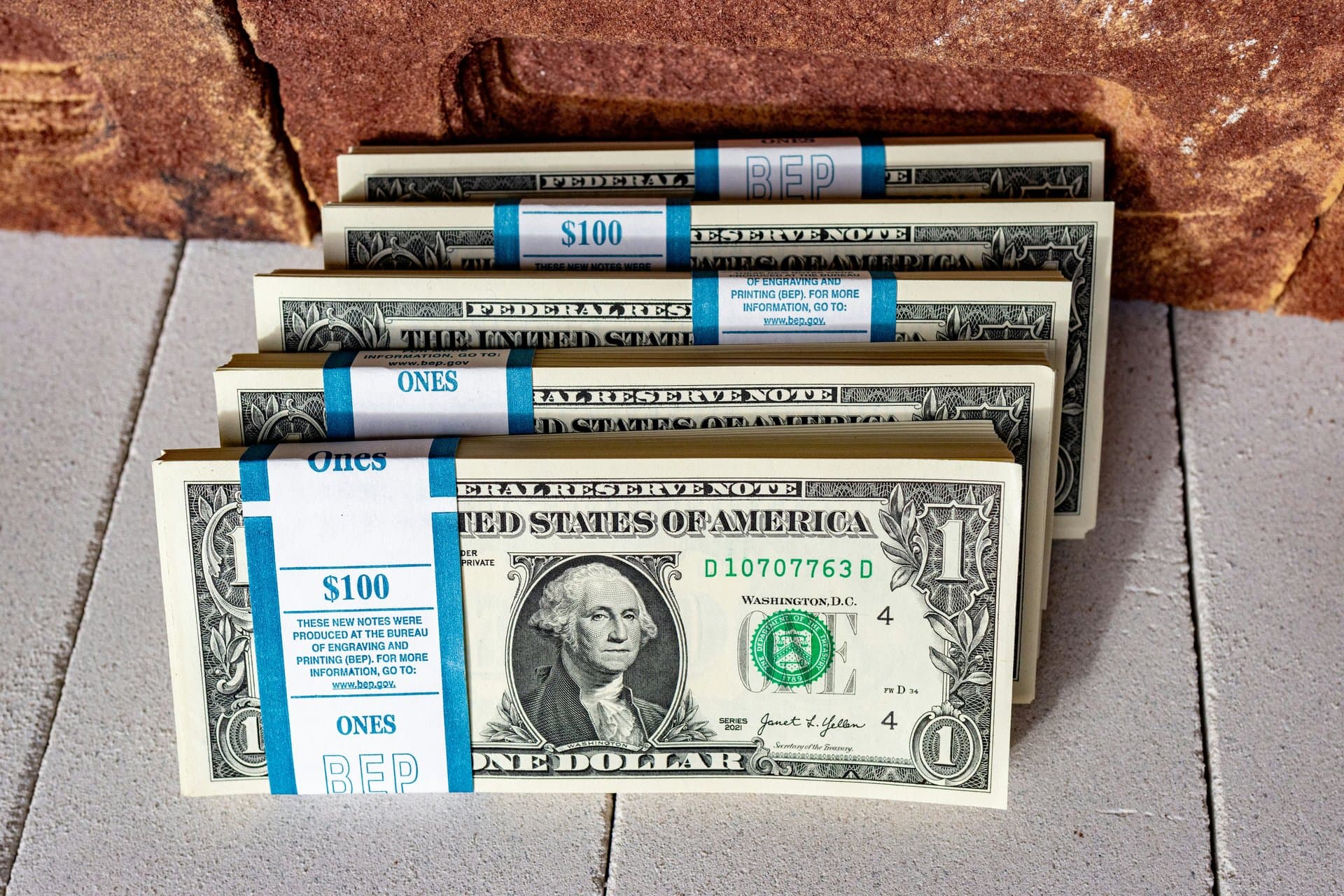 a few bundles of dollars