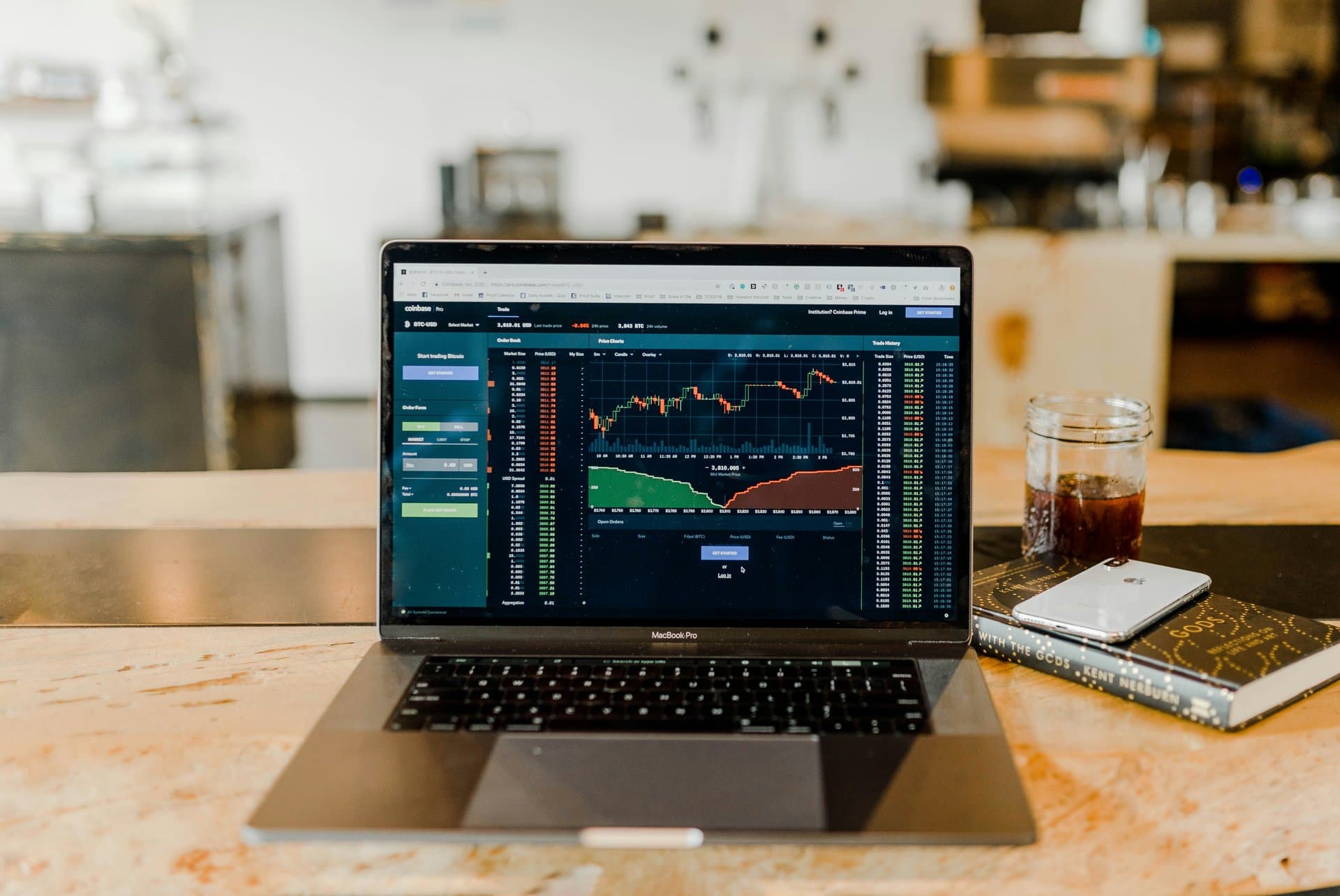 a screen with stock market summary