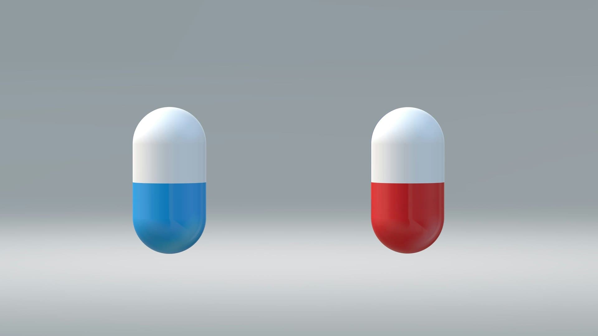 2 pills red and blue