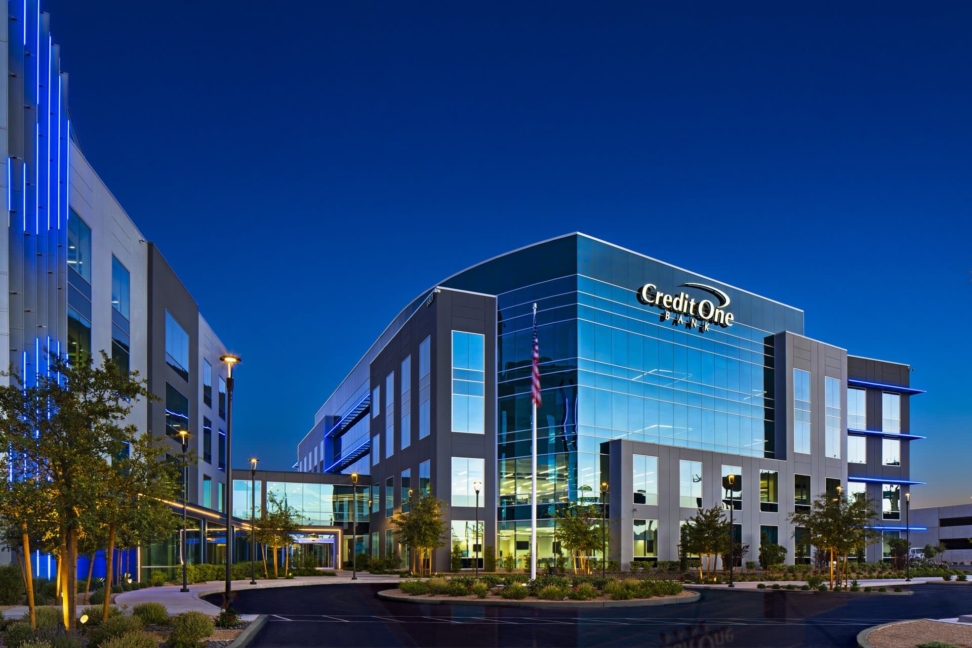 a credit one glass building