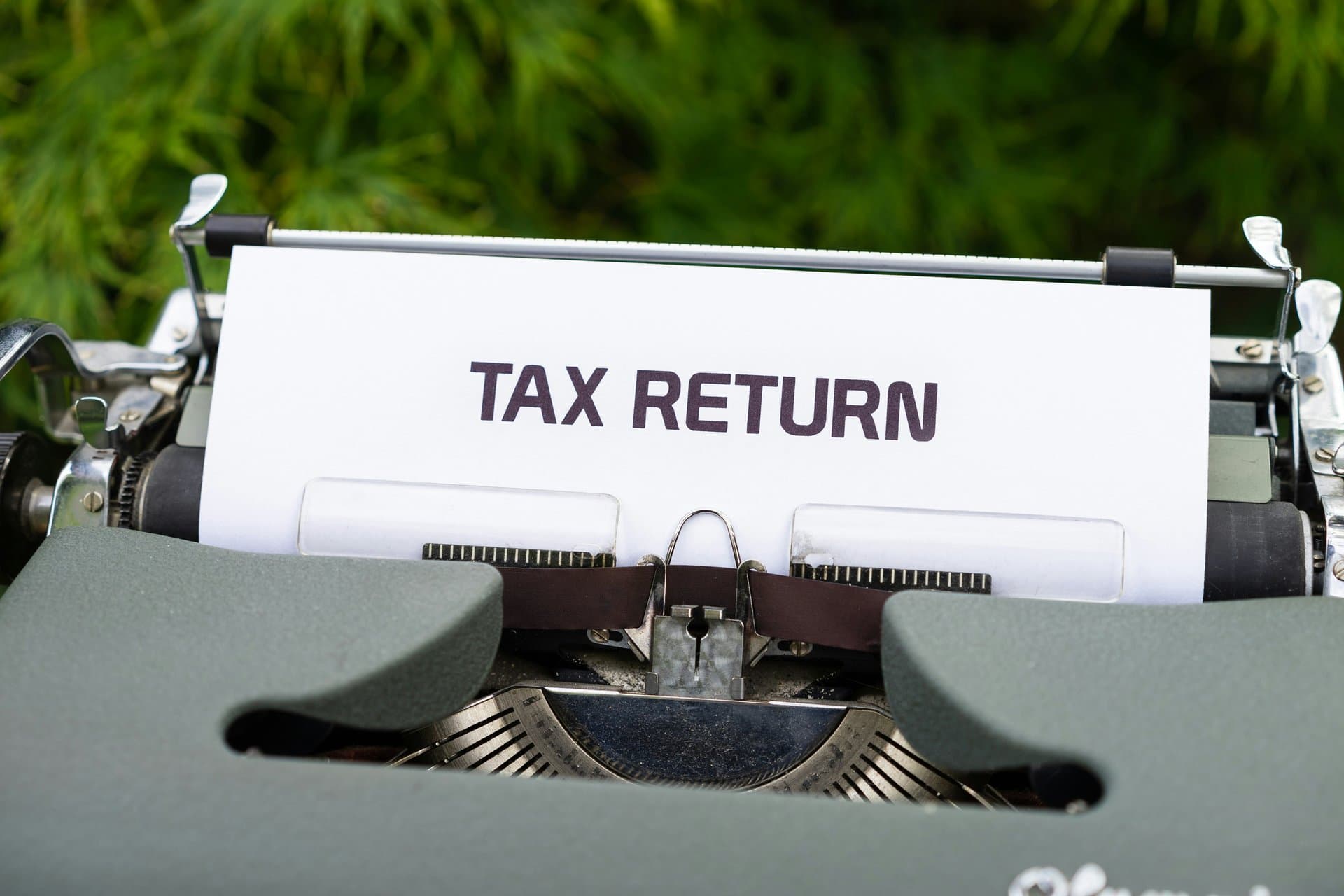 tax return typed on a paper