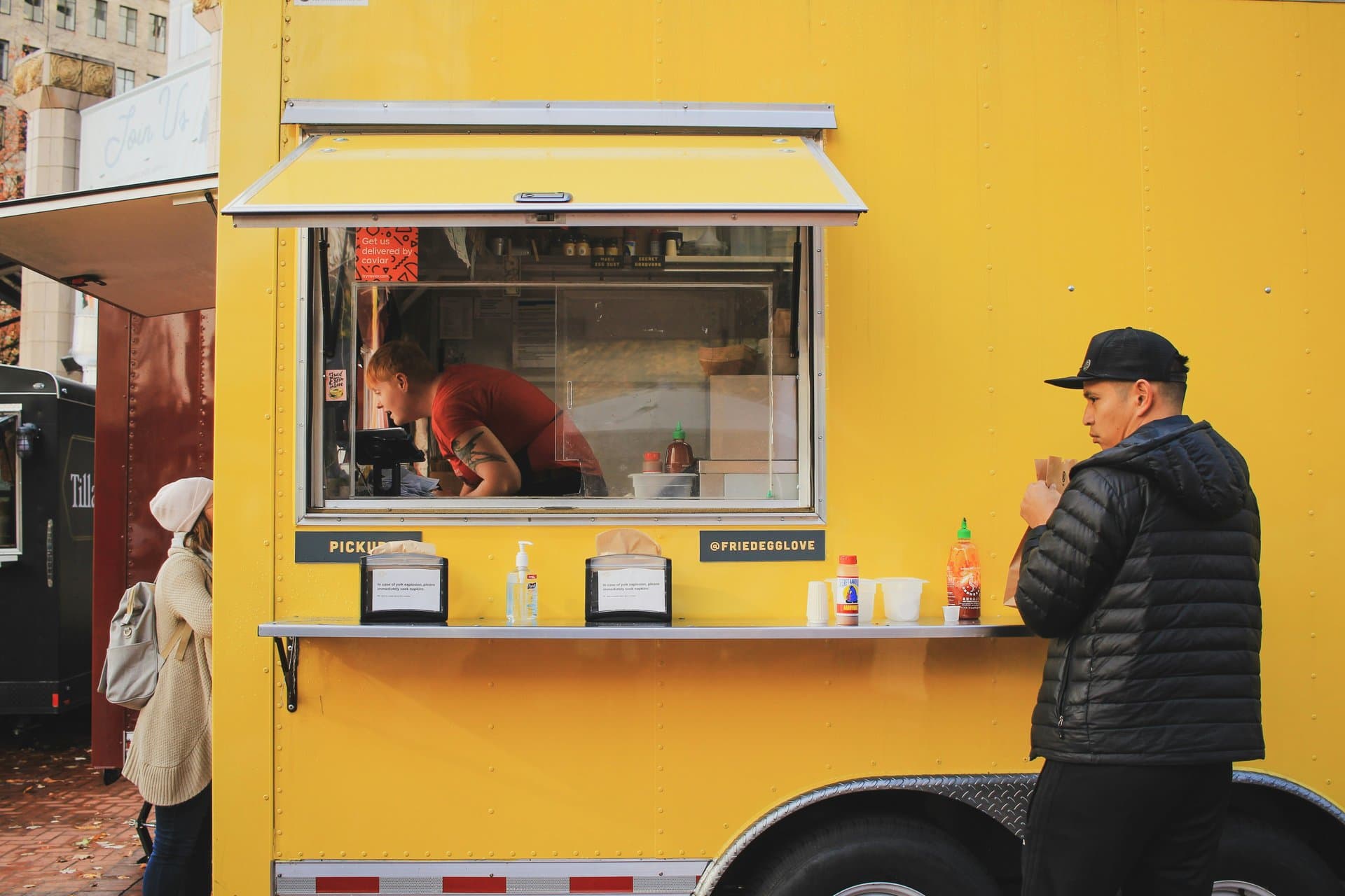 yellow food truck