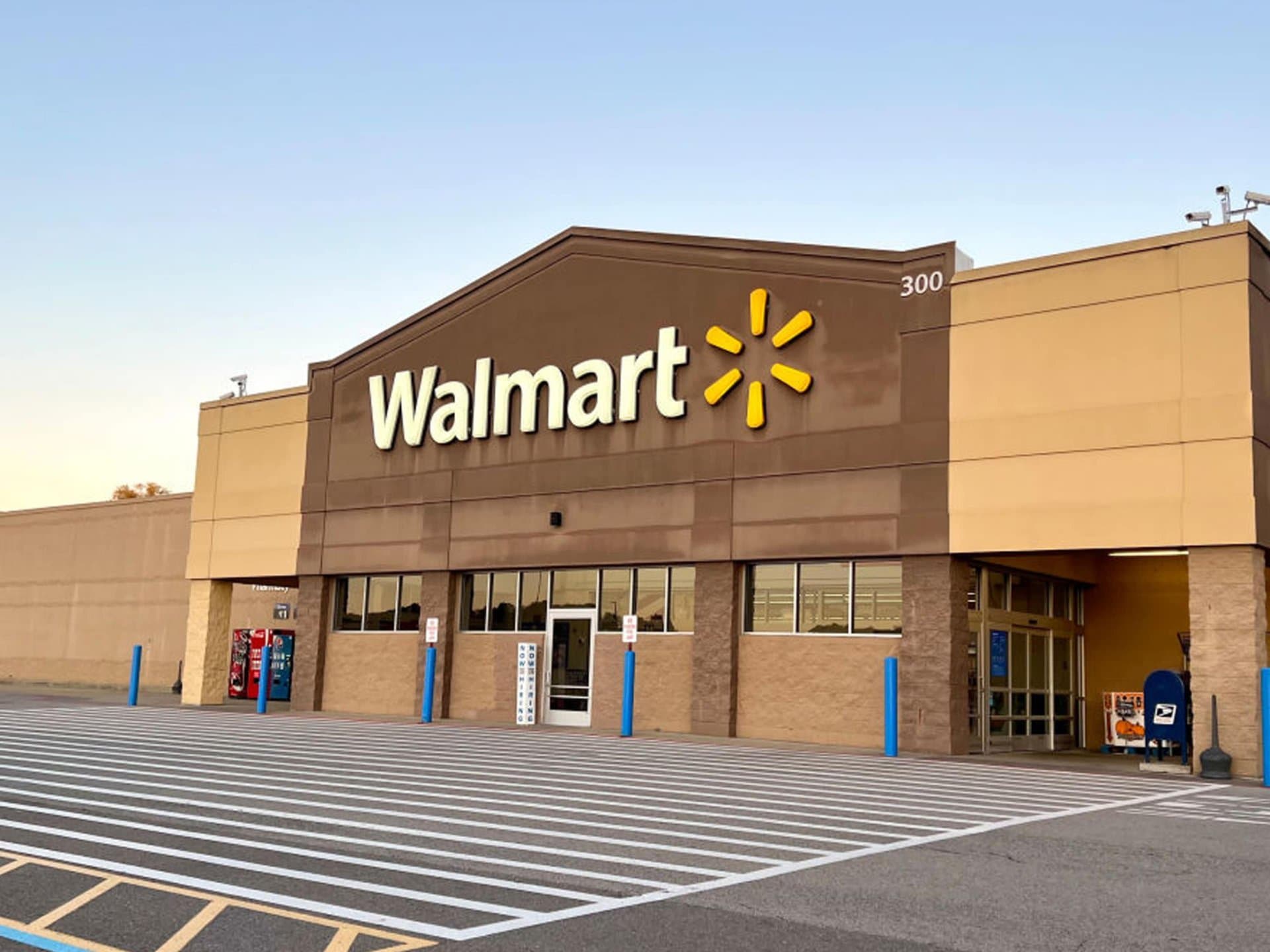 the exterior of a Walmart store