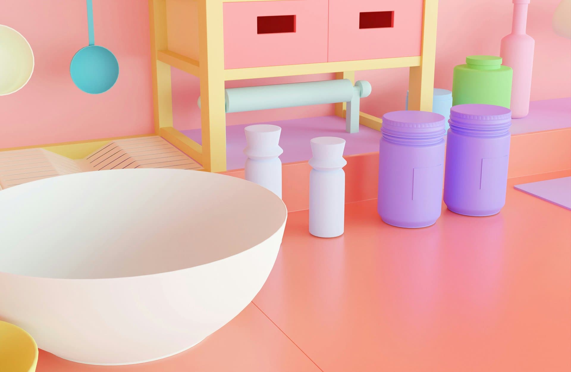 toy kitchen set